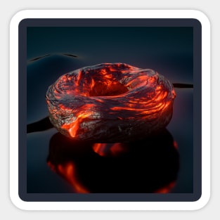 Lava Donut Sticker